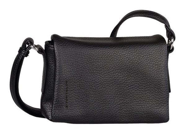 Axelväska med axelrem - TOM TAILOR - Lissi Flap Bag utan dragkedja S - Svart - 21x15x6 cm - 230 g