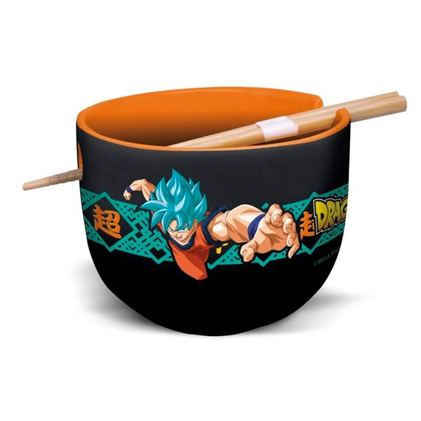 Bol för ramen - STOR - Super Saiyan Blue Goku och Vegeta - Keramik - 470 ml - Flerfärgad