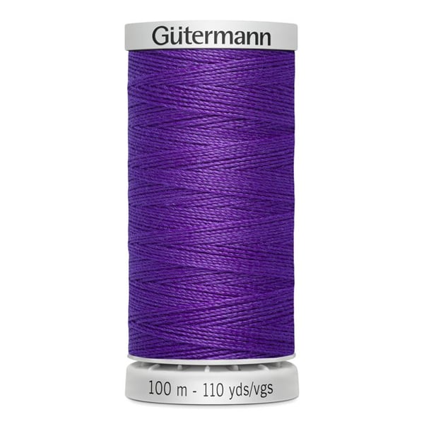 Fil extra stark 100% polyester Gutermann, paket med 5 spolar om 100m - Att 392 - lila