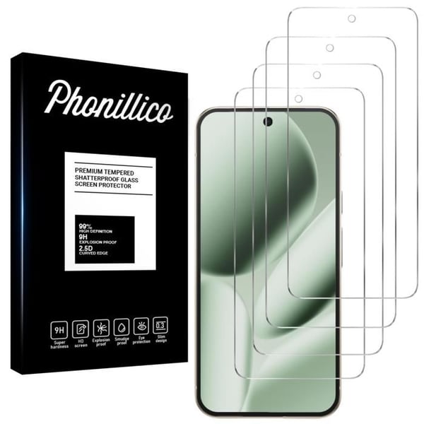 Härdat Glas för Google Pixel 10 Pro XL [Pack 4] Skärmskydd Film Phonillico®