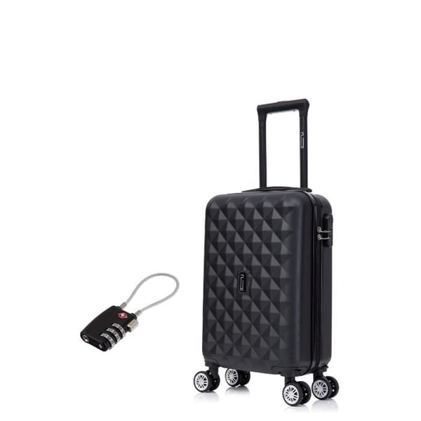 Kabinväska 45x36x20cm EasyJet | CELIMS väska | Easyjet kabinväska | Avtagbara hjul | Hänglås | Svart