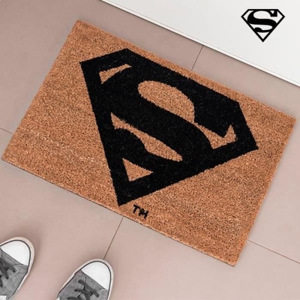 Entrémattor - Superman - 60 x 40 cm - Kokosfiber - PVC-bas - Rektangulär