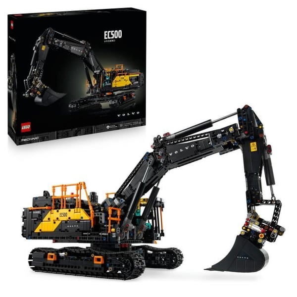 LEGO Technic 42215 Volvo EC500 Hybrid Gravemaskine - Byggeværk til Voksne - Dekorationssæt