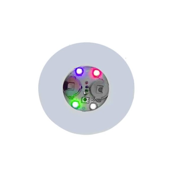 PLACEMATTA, 1 st Multicolor--Mini Led Light Up Coaster, Glödande klistermärken för julflaska, Nakenlåda