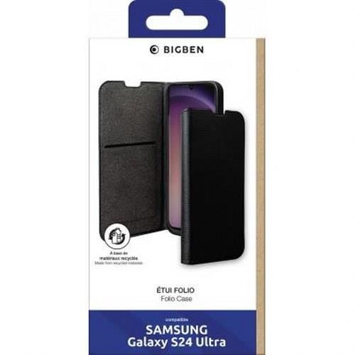 Fodral till Samsung Galaxy S24 Ultra - BIGBEN CONNECTED - Folioplånbok med korthållare och stativ