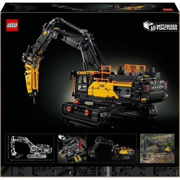 LEGO Technic 42215 Volvo EC500 Hybride Grävmaskin - Byggset för Vuxna - Dekor