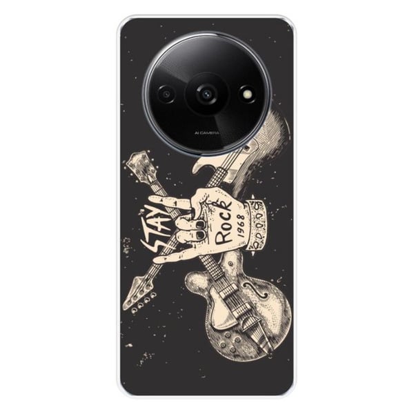 Siliconcase med tryck kompatibel med Xiaomi Redmi A3 4G Stay rock