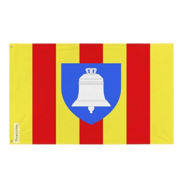 Ariège Flagga – 96 x 144 cm – Hållbar Polyester – 2 Metallöglor – Inomhus / Utomhus – Pixelforma