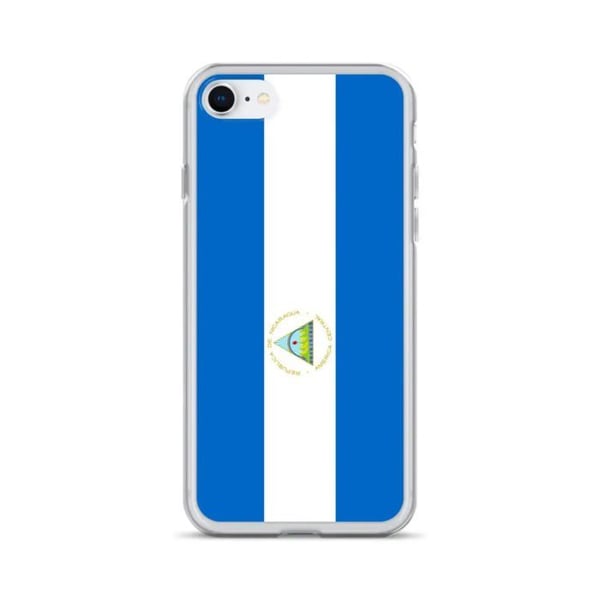 Telefonfodral – Nicaragua Flagga – Kompatibel med iPhone 6 – Mjukt Fodral – Slitstarkt och Stötsäkert - Silikon - Pixelforma