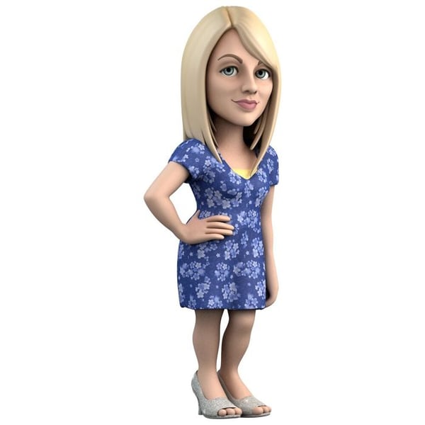 Figur - Minix - Penny - 10 cm - Inspirerad av The Big Bang Theory - Hållbar leksak
