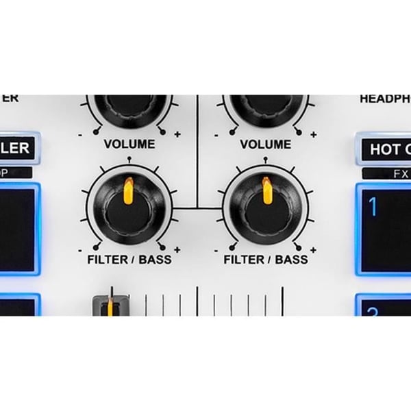 HERCULES DJ CONTROL MIX - Bluetooth DJ-controller til Smartphone (iOS og Android) - djay app - 2 kanaler