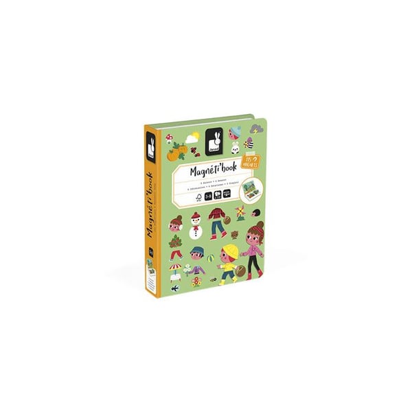 Magnetisk pedagogisk spel - JANOD - Magnéti'book 4 säsonger - Orange - Inomhus - 20 min