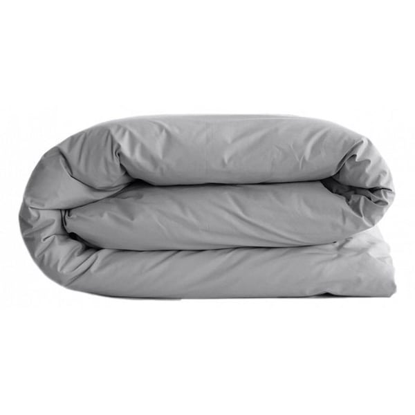 Påslakan "Manoir" ren långfibrig kammad bomullspercale 80 trådar/cm² Sydvind - Stål - Påslakan 240 x 220 cm