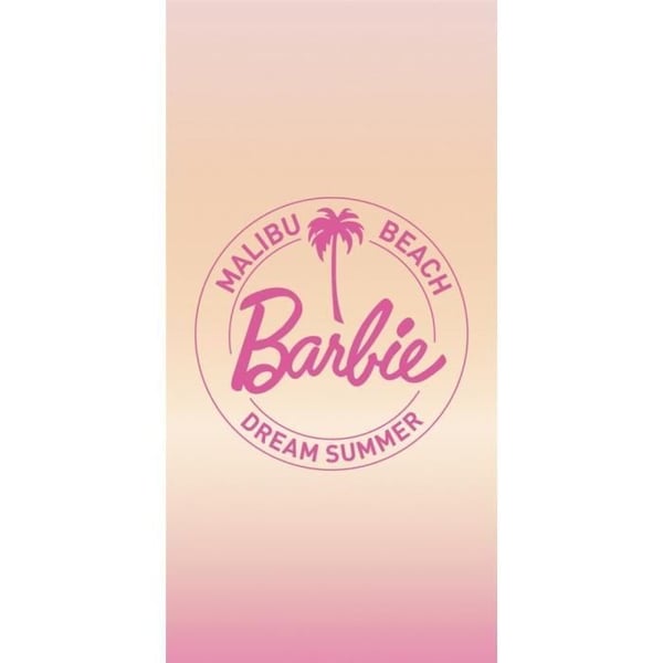 Strandhandduk - BARBIE - Malibu Beach - 100% bomull - 70x140 cm - Klara färger