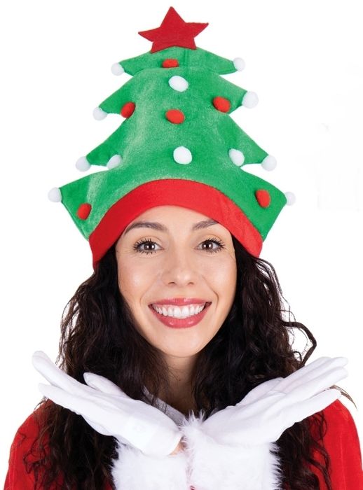 Huva - PTIT CLOWN - Julgran - Sammetstyg - Unisex - One size adult