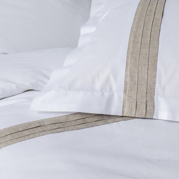 Sängkläder "Laly" - 95% Bomull / 5% Lin / 57 Trådar/cm² - Alla dimensioner - Sängkläder 240 x 220 cm + 2 Örngott