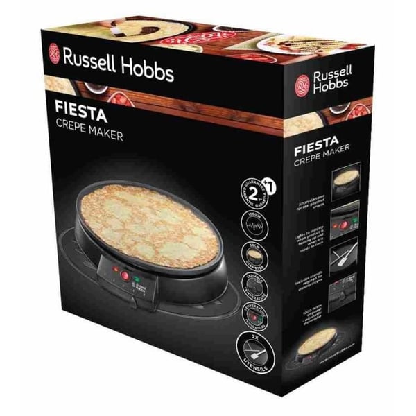 Crêpière RUSSELL HOBBS - 20920-56 - Kypsennys pinta-ala 30cm - Säädettävä termostaatti - 1000W