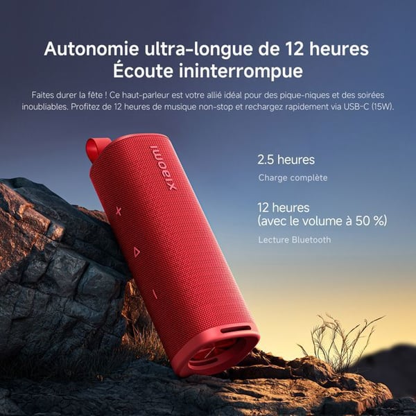 Bluetooth-högtalare - XIAOMI - S29D - 30W - Röd - Väderbeständig