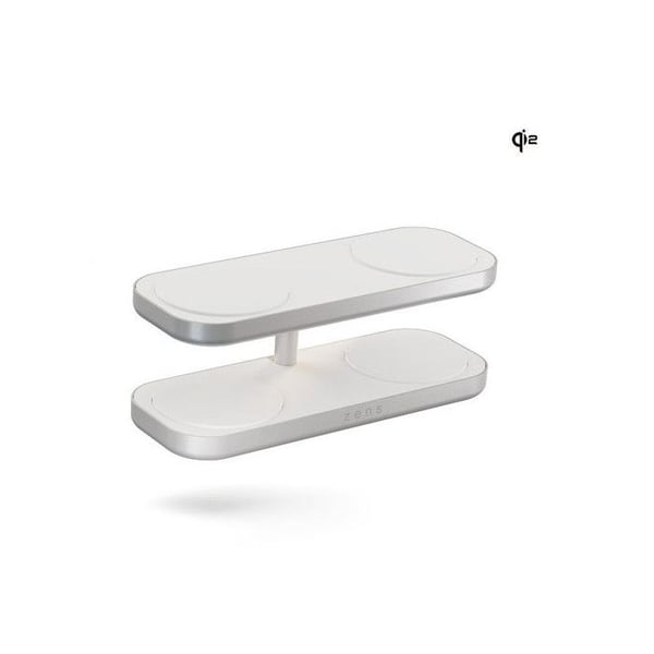 Trådlös laddare - ZENS - Quattro Wir Charger Pro4 - Vit - Kompatibel med smartphones - 250g