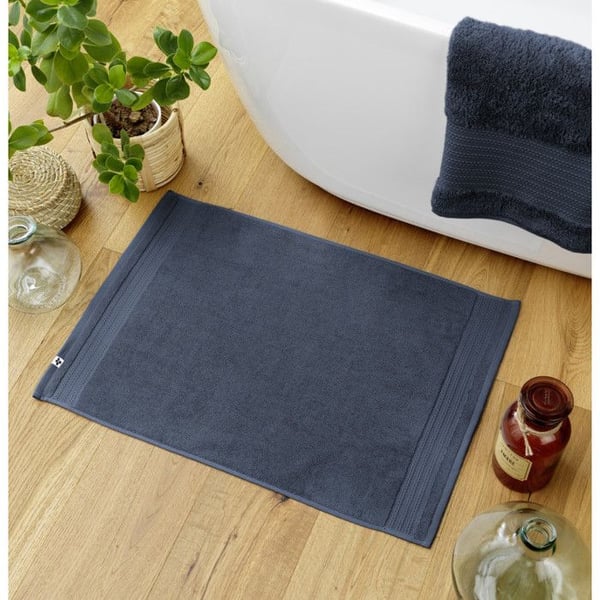 Badmatta "Garance" 50 x 70 cm / 100% Ekologisk Bomull / 600 gr/m² l'Effet Papillon - Garance Minuit