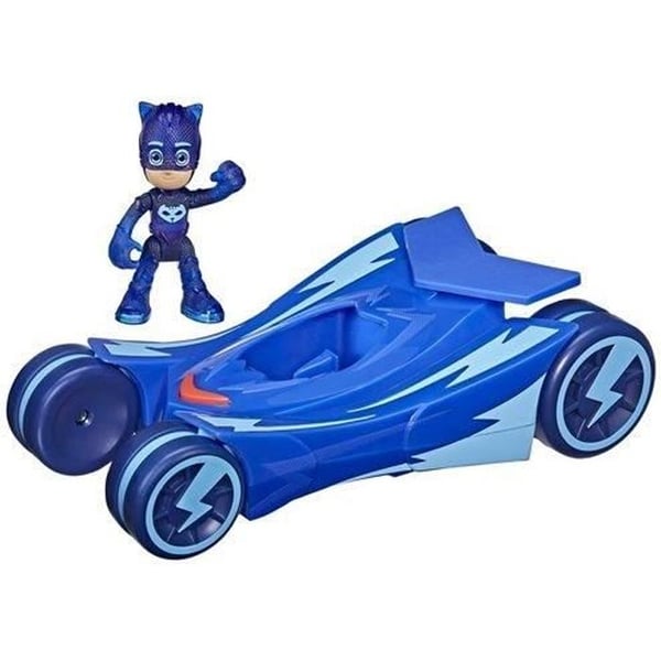 PYJAMASKER - Upplyst kattbil - Bolide med Yoyo-figur - Förskoleleksak för barn från 3 år