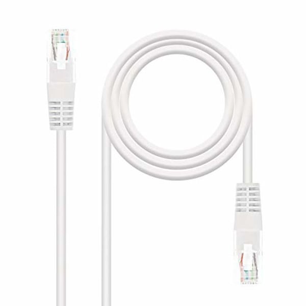 Nätverkskabel UTP CAT.6 - NANOCABLE - 10.20.0400-L25-W - 25 cm - RJ45 - Vit