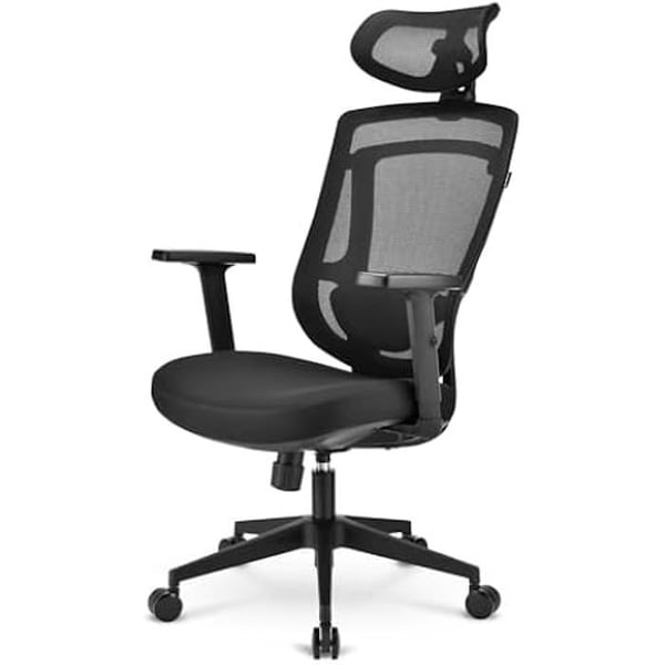 Kontorsstol - Sharkoon - OfficePal C10 - Meshrygg - Vadderad sits - Justerbara armstöd
