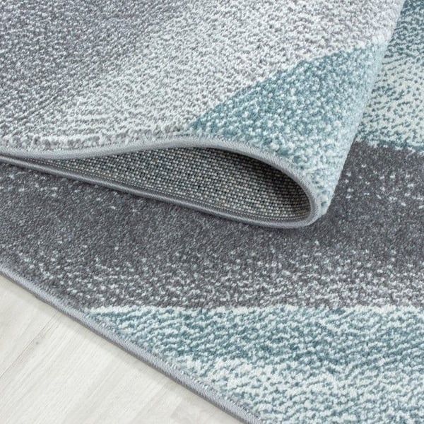 Moderna & Design Ayyildiz Mattor 240 x 340 cm - Blå - Rektangulär - Mjuk Ull Effekt Med Korta Hår För Komfort
