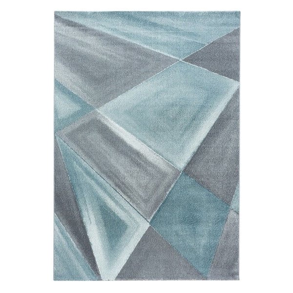 Moderna & Design Ayyildiz Mattor 240 x 340 cm - Blå - Rektangulär - Mjuk Ull Effekt Med Korta Hår För Komfort