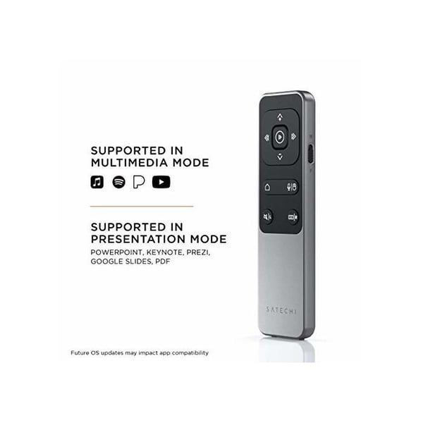 Bluetooth-fjernbetjening - Satechi - R2 - Multimedia - Grå - Nem kontrol