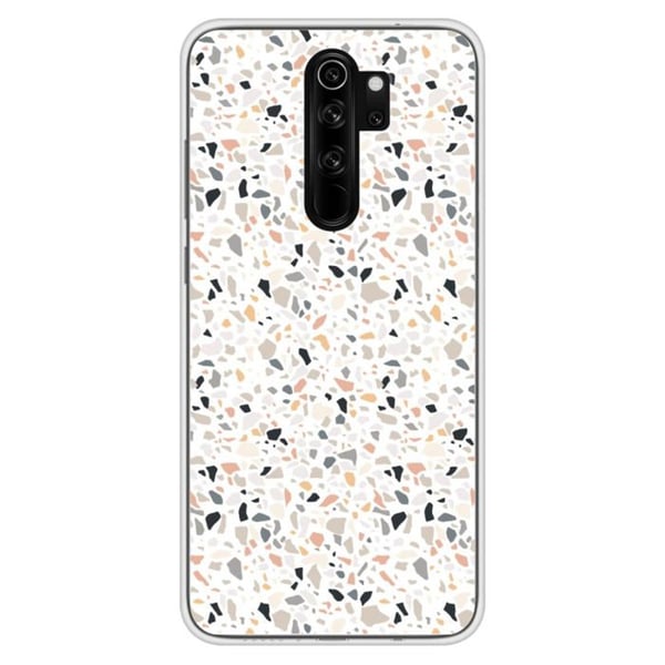 1001Coques - Silikonfodral kompatibelt med Xiaomi Redmi Note 8 Pro - Terrazzo-mönster i färg - Originaldesign tryckt i Frankrike