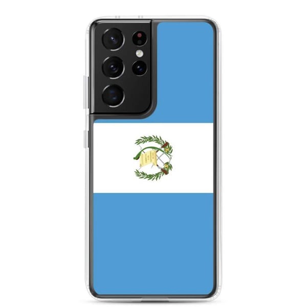 Mobilskal – Guatemalas flagga – Kompatibel med Samsung Galaxy S20 – Mjuk fodral – Stötsäker och slitstark – Pixelforma