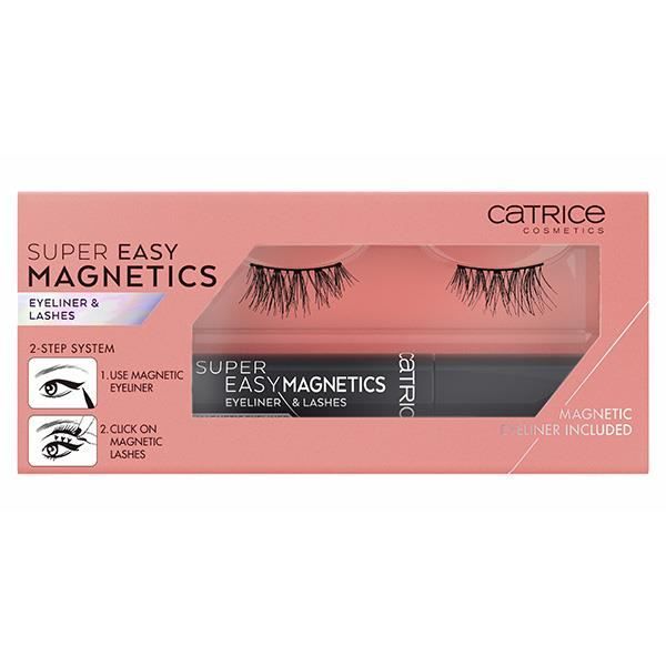 Falska ögonfransar - Catrice - N°010 Magisk Volym - Magnetisk eyeliner - Enkel applicering - Återanvändbara