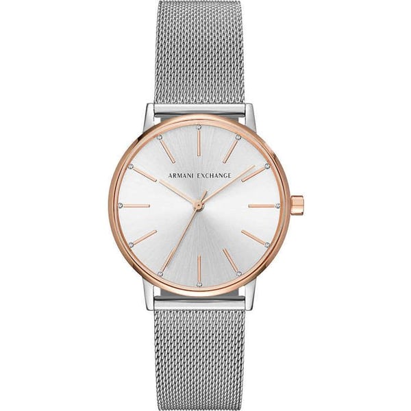 Klocka - Armani Exchange - AX5537 - Rostfritt stål - Mesharmband - Dam