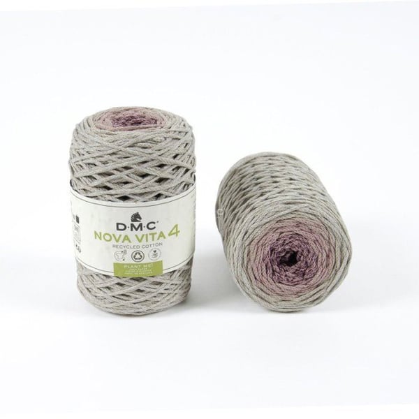 DMC - Återvunnen Ekologisk Bomullstråd Eco Vita Multico 4mm 250g Färg. 103 rosa