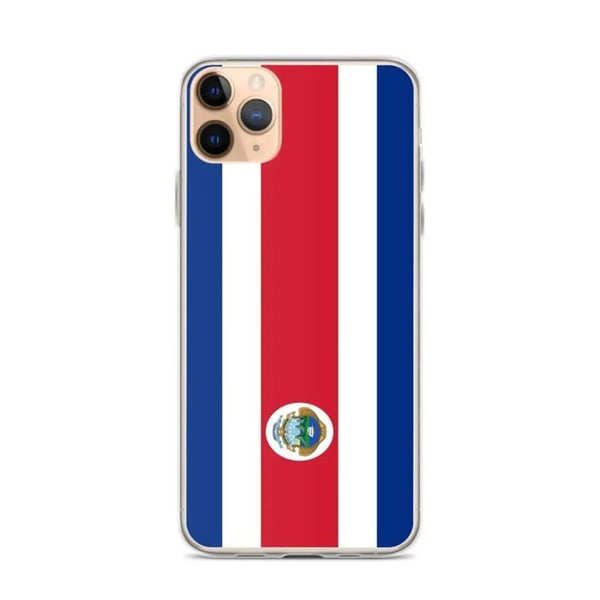 Telefonfodral - PIXELFORMA - Costa Ricas flagga - Kompatibel med iPhone 11 Pro Max - Flexibel - Hållbar
