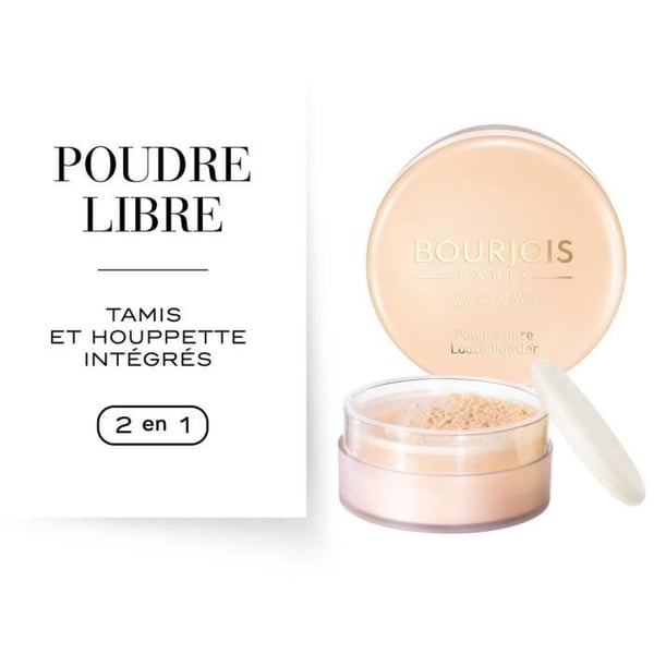 Löst pulver - BOURJOIS - 01 Persika - Mattifierande - Fixerande - Icke-komedogent