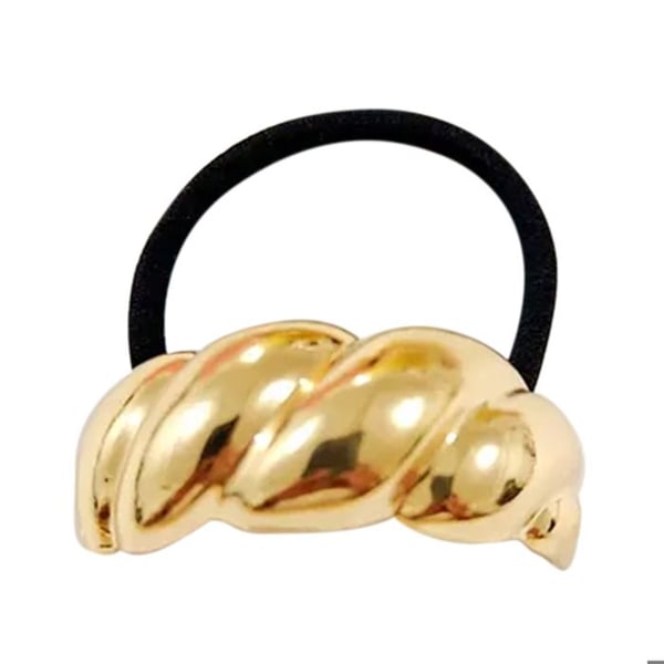 Hårsnodd - AVIZAR - Snurrad Barockknut - Guld Svart - För Kvinna - Vuxen