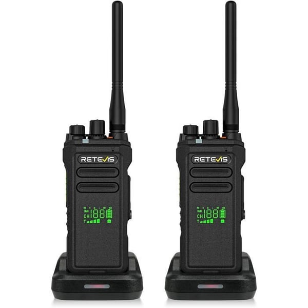 Retevis NR30D DMR Talkie Walkie Digital, Tvåvägsradio Lång Räckvidd, AI Bullerdämpning, IP67, Hög Effekt, 2800mAh