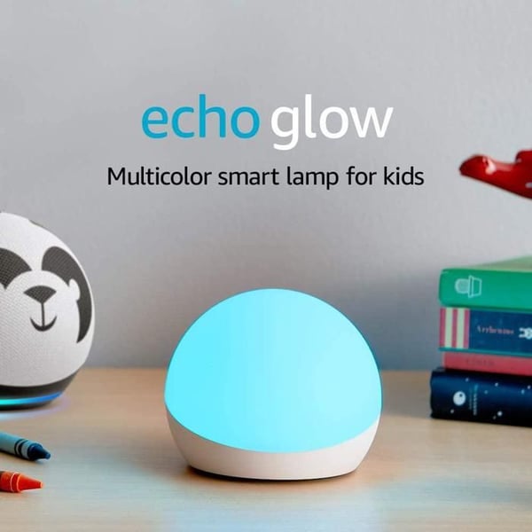 Multifärgad lampa Amazon Echo Glow