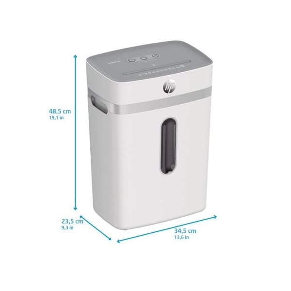 Papperskross - HP - ONESHRED 2802 - Korsklippning P4 - Kapacitet 12 ark - Behållare 23L