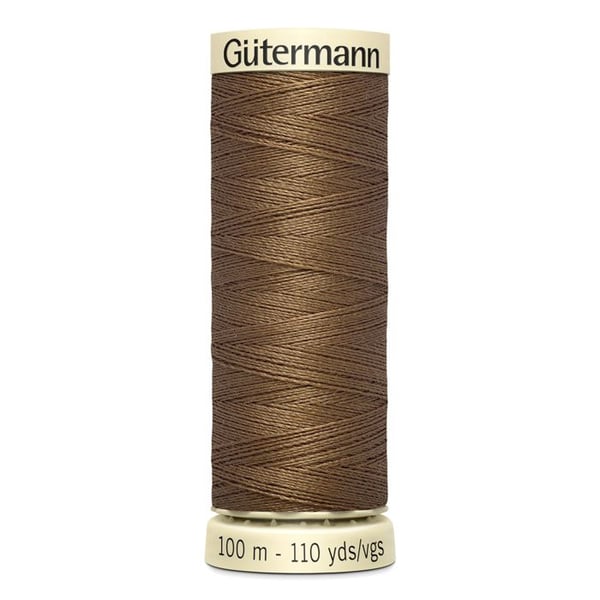 Lot de 5 spolar á 100m Tråd 100% polyester Gutermann Ref 788988 - Att 851 - ljusgul