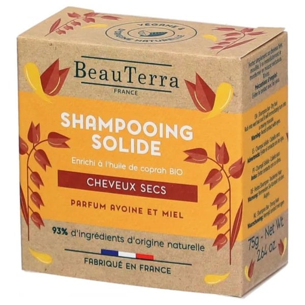 Beauterra Solid Shampoo Torrt & Skadat hår 75gr