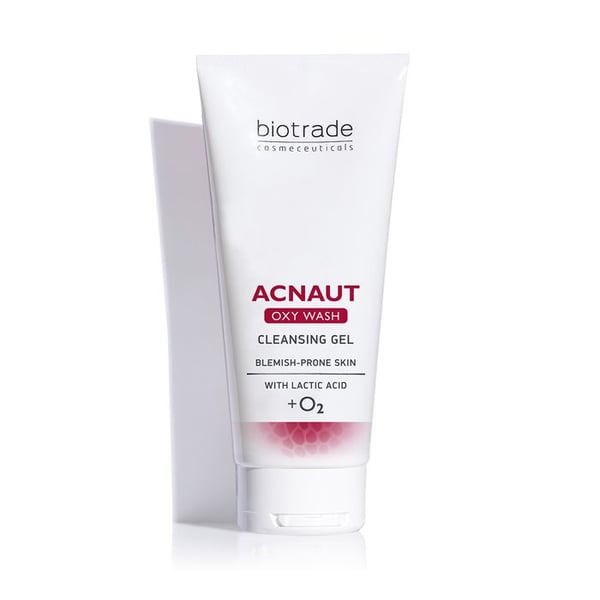 Rengöringsgel - BIOTRADE - Acnaut Oxy Wash - Blandhud - Icke komedogen - 200 ml