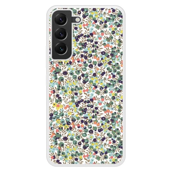 Siliconeförstärkt skal med tryck kompatibelt med Samsung Galaxy S22 Plus Liberty Wiltshire Grön