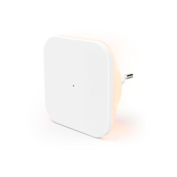 LED-nattlampa "Cozy" för vägguttag, multikap., med variabel intensitet, vit ur.