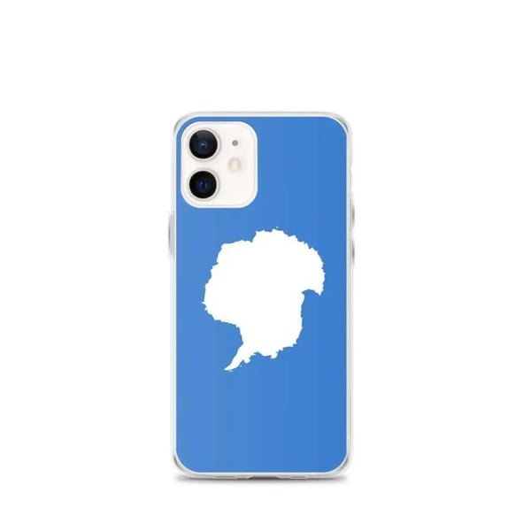 Mobilskal – Antarktisflagga – Kompatibel med iPhone 12 mini – Mjuk Fodral – Slitstark och Stötsäker - Silikon - Pixelforma