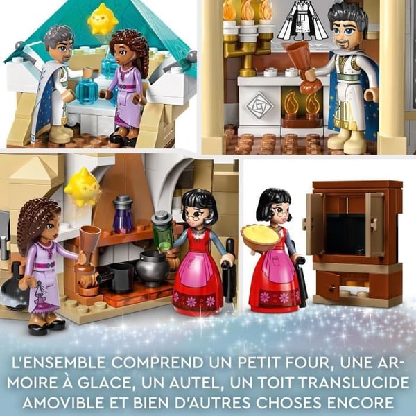 LEGO® Disney Wish 43224 King Magnificos slott, leksak från önskefilmen med Asha, Dahlia och King Magnifico minifigur
