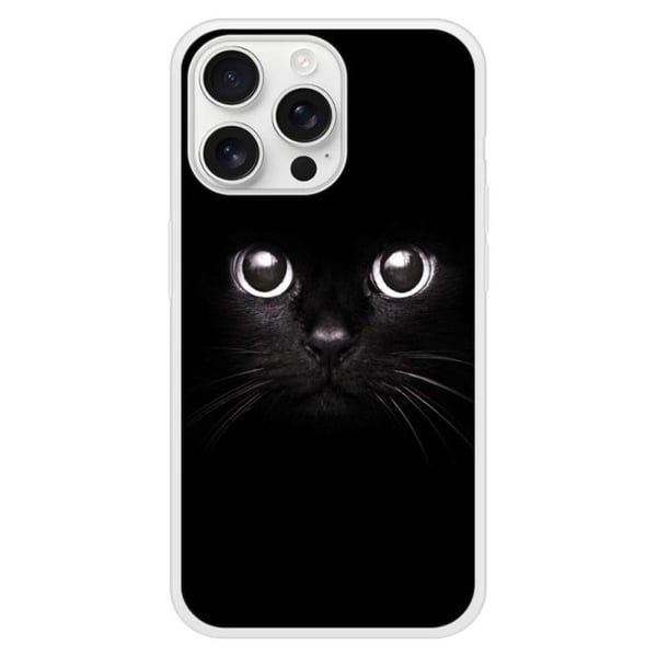 Förstärkt silikonetui med tryck kompatibel med Apple iPhone 16 Pro Max Kattögon