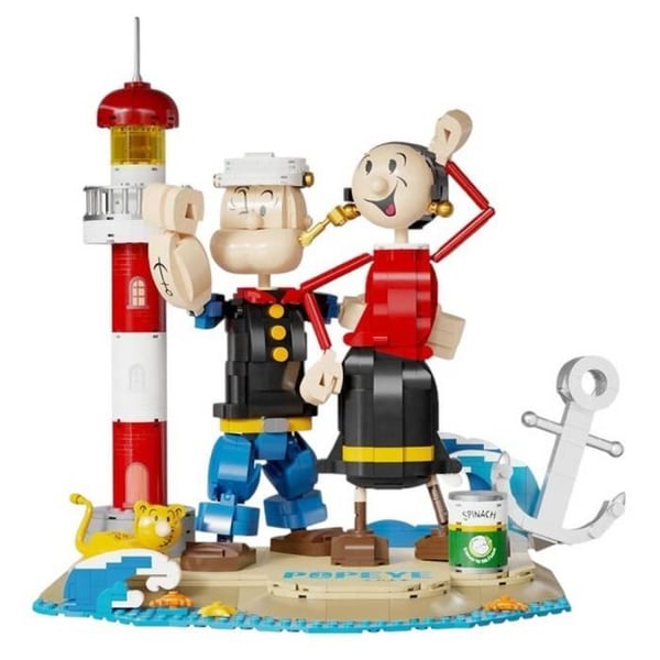 Figurer - Set byggfigur Pantasy Popeye & Olive Oyl (86401)